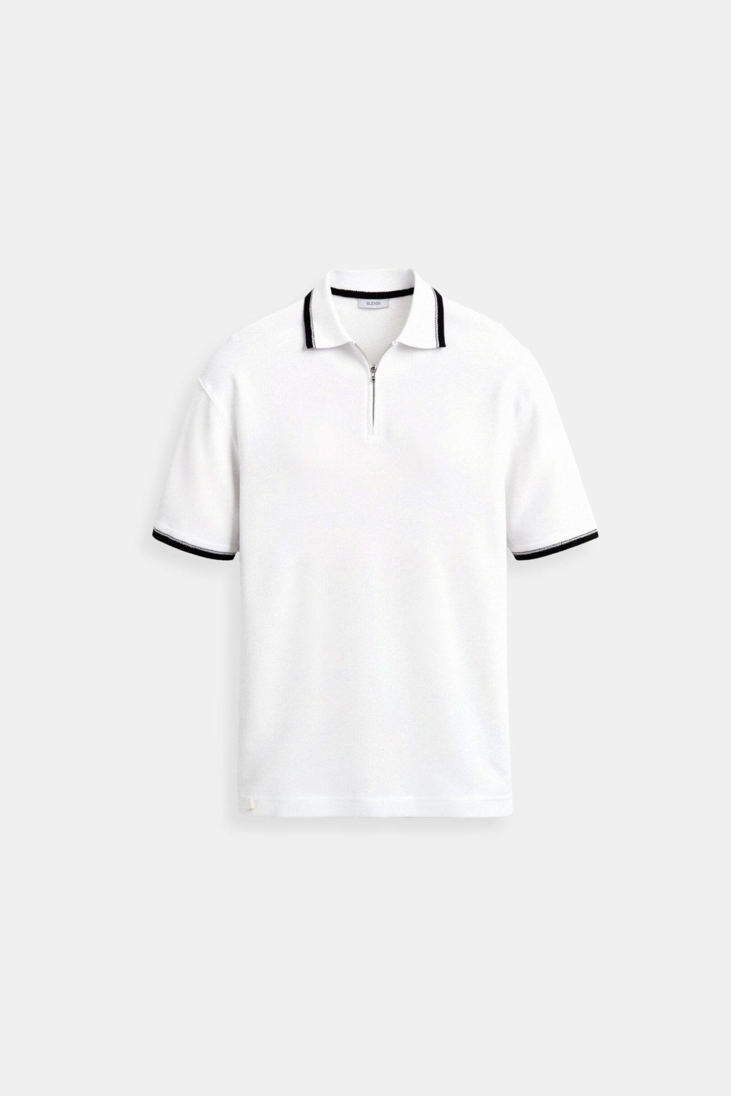 Herren Poloshirt Reißverschluss Kontrastdetails Klassisch - Norvielle
