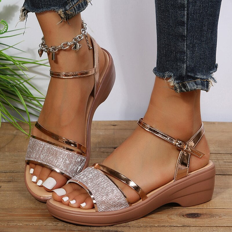 Damen Orthopädische Sandalen Römischer Stil