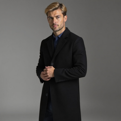 Herren Wintermantel Slim Fit Klassisch