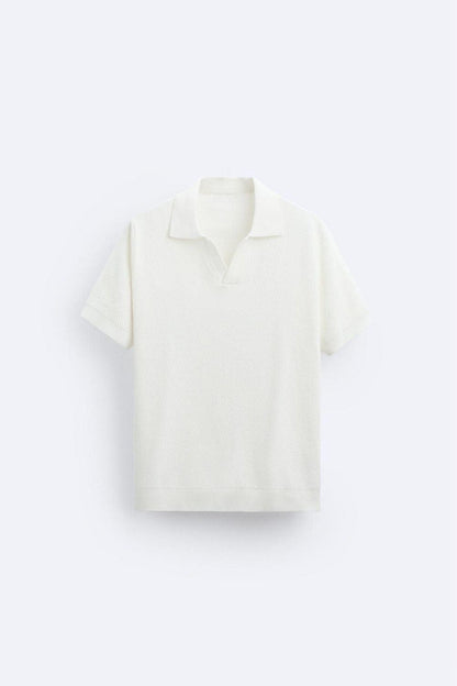 Weißes Herren Poloshirt aus Baumwolle - Norvielle
