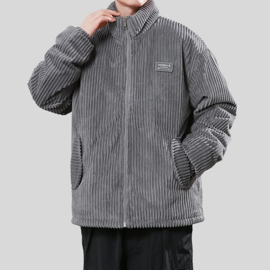 Norvielle Herren Cordjacke Stilvoll Braun - Norvielle