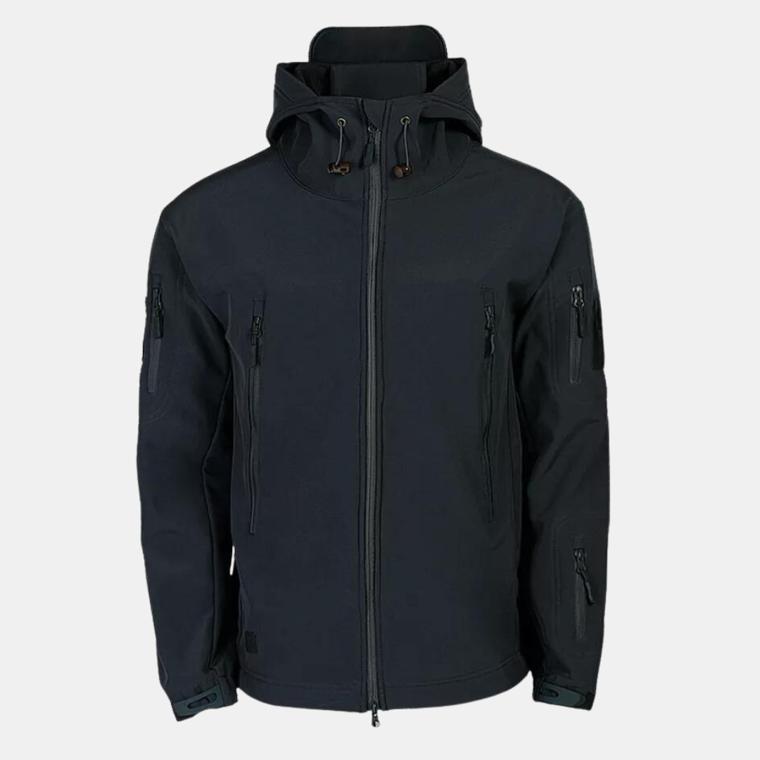 Teodor Herren Softshelljacke Wasserdicht Atmungsaktiv Schwarz - Norvielle