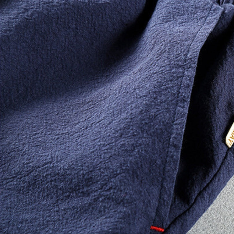 Herren Jogginghose Baumwolle Locker Geschnitten Beige
