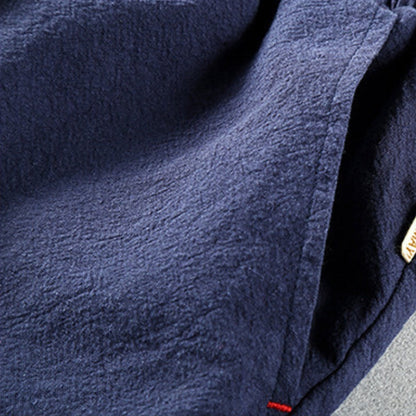 Herren Jogginghose Baumwolle Locker Geschnitten Beige