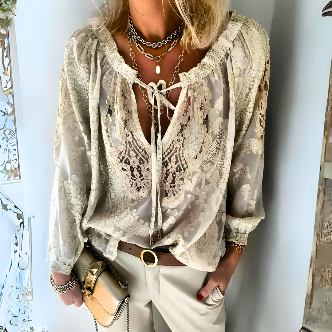 Häkelbluse Damen Boho-Stil - Norvielle