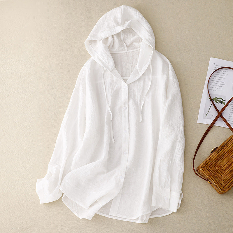 Lillian Damen Hoodie Atmungsaktives Material Beige - Norvielle