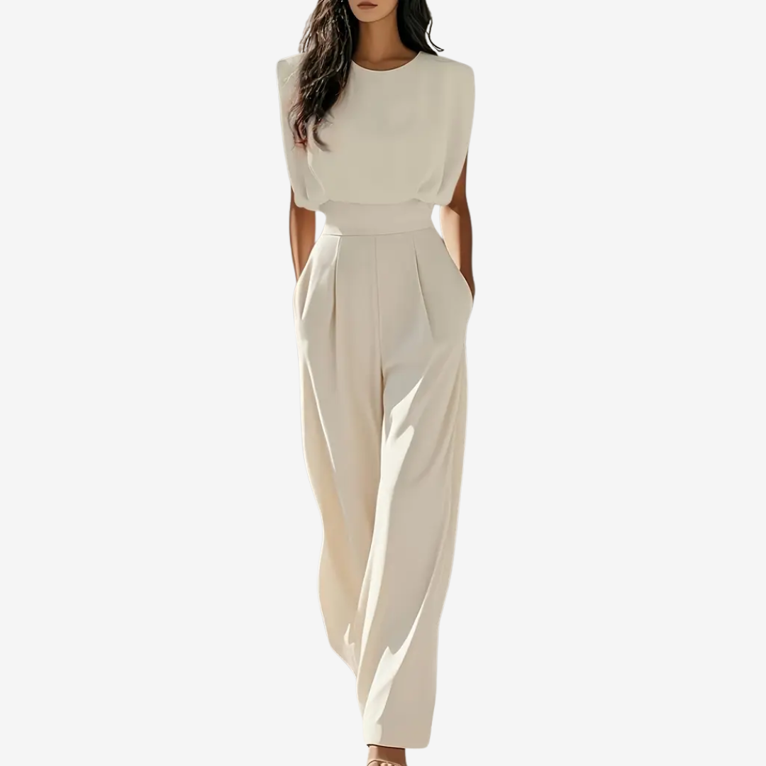 Damen Ärmellose Jumpsuit Weites Bein - Norvielle