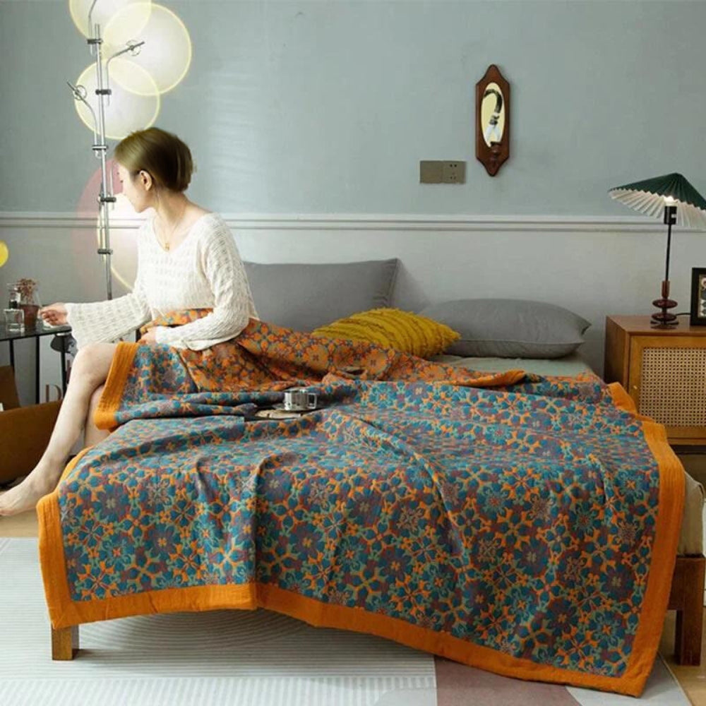 Baumwolldecke Citrus Sunrise 6 Lagen - Norvielle