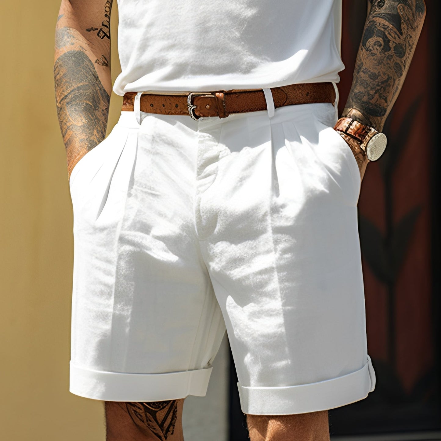 Herren Shorts Gerade Geschnitten Adrian - Norvielle