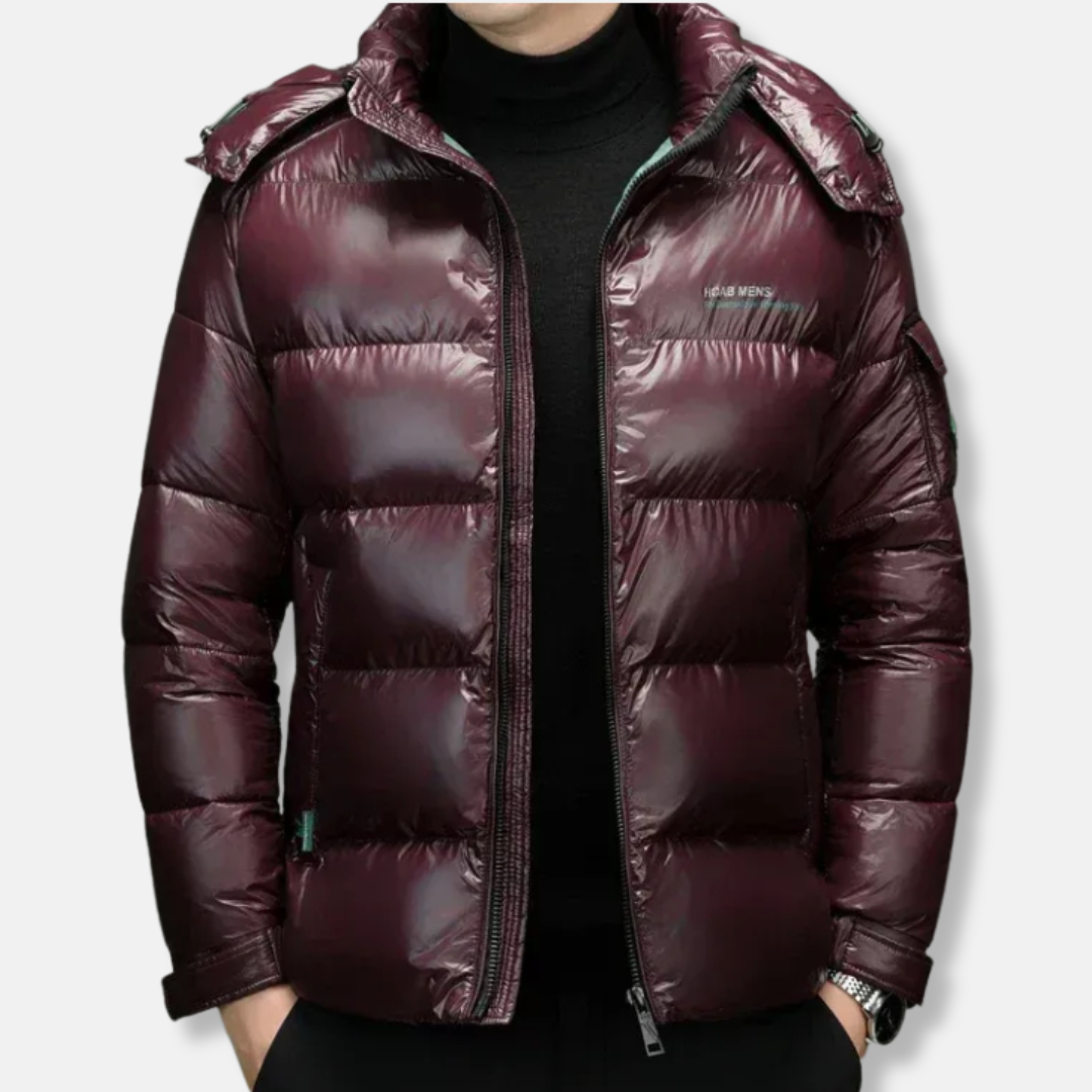 Herren Pufferjacke Gesteppte Wärme Wasserabweisend