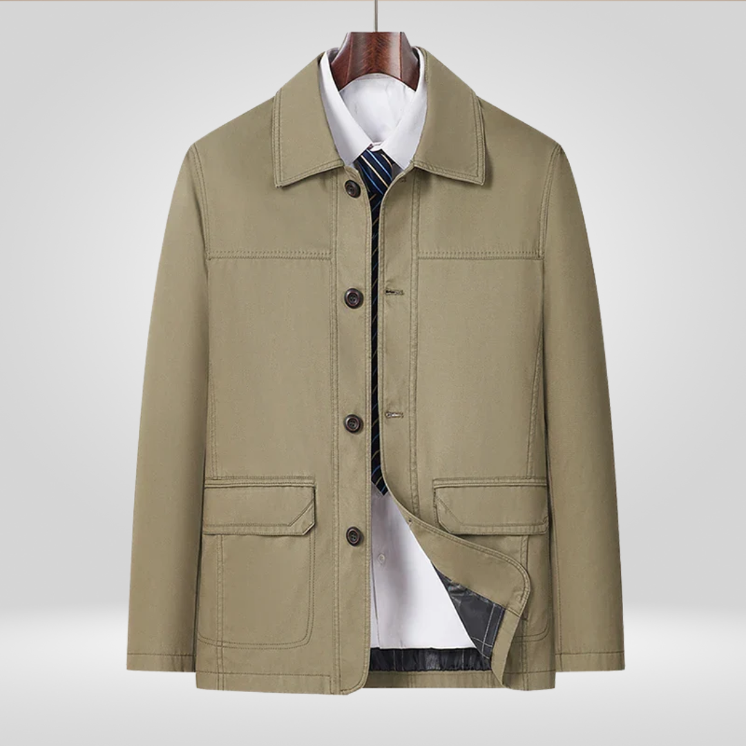Herrenjacke Lockere Passform Entspannter Schnitt