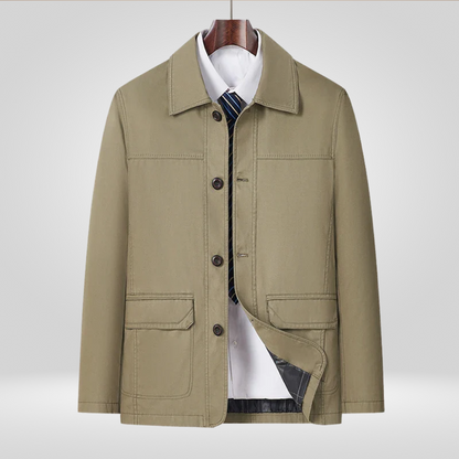 Herrenjacke Lockere Passform Entspannter Schnitt