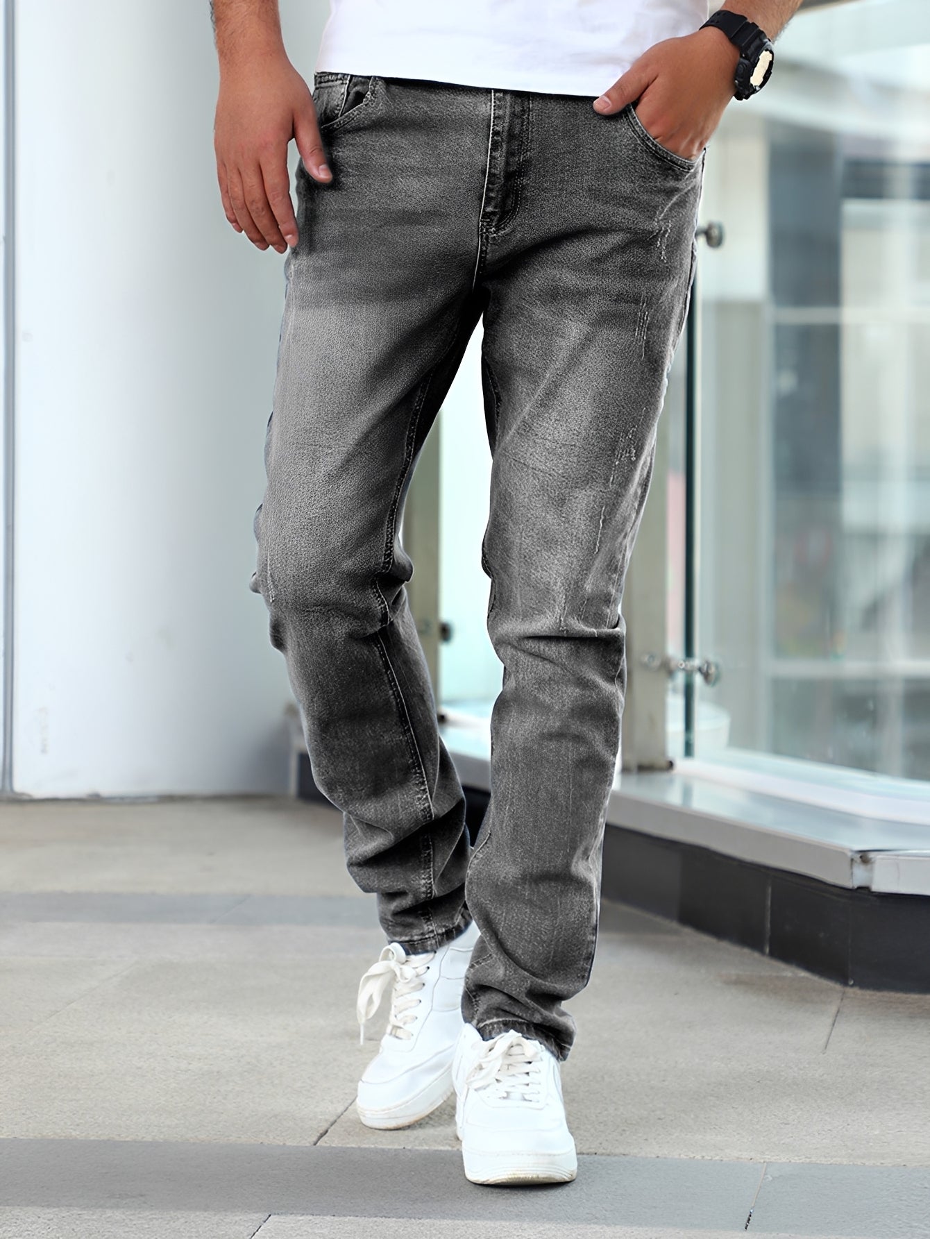 Herren Dehnbare Skinny Jeans Stretch