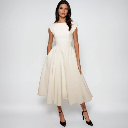 Norvielle Damen Midi Kleid Lucia