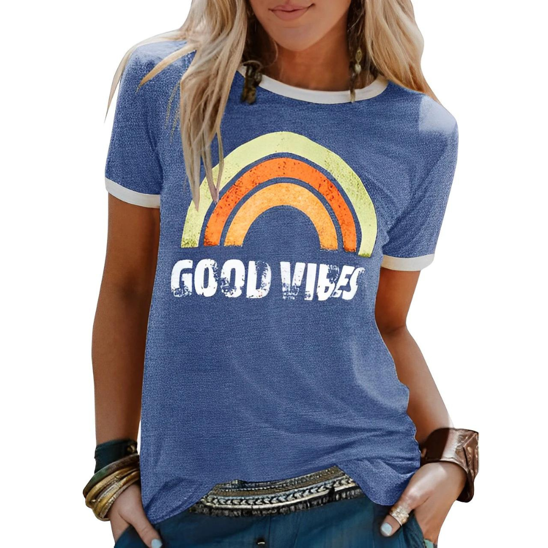 Norvielle Damen Hemd Good Vibes