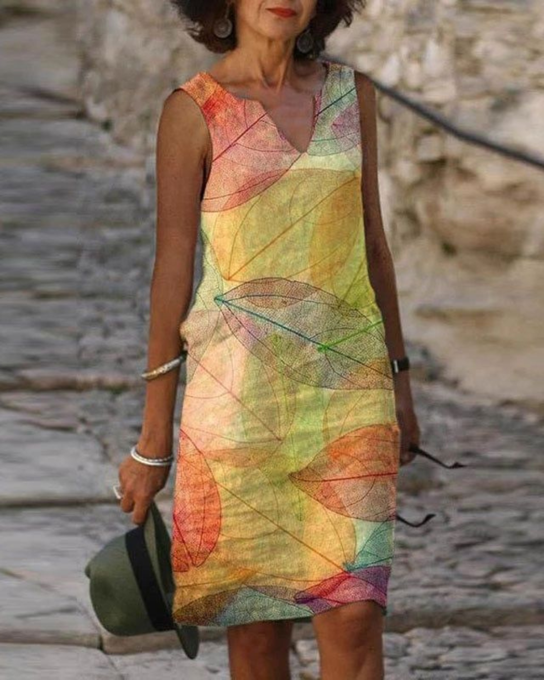 Damen Midi Kleid Sommer Strandkleid - Norvielle