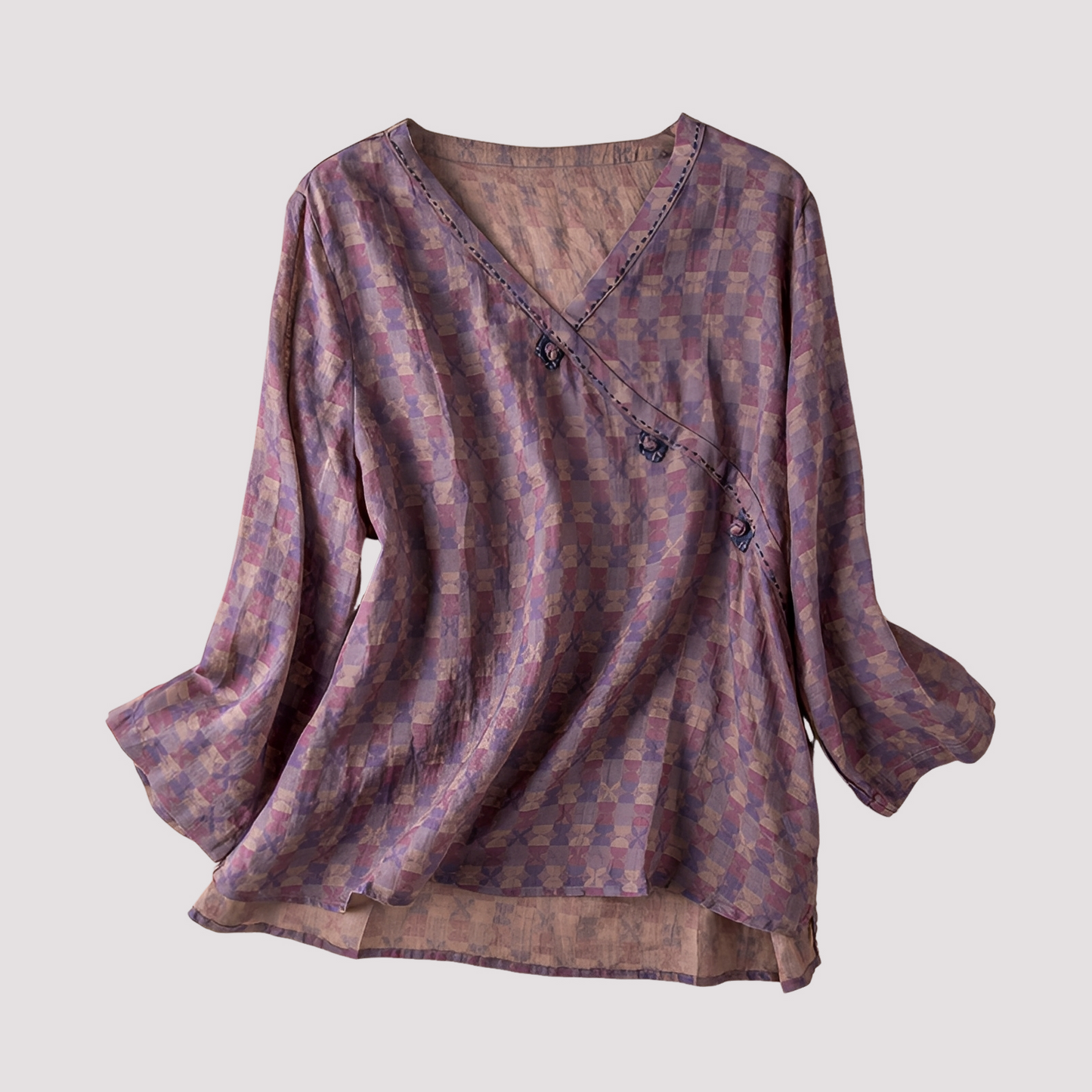 Damen Bluse Blumendruck Elegantes Design