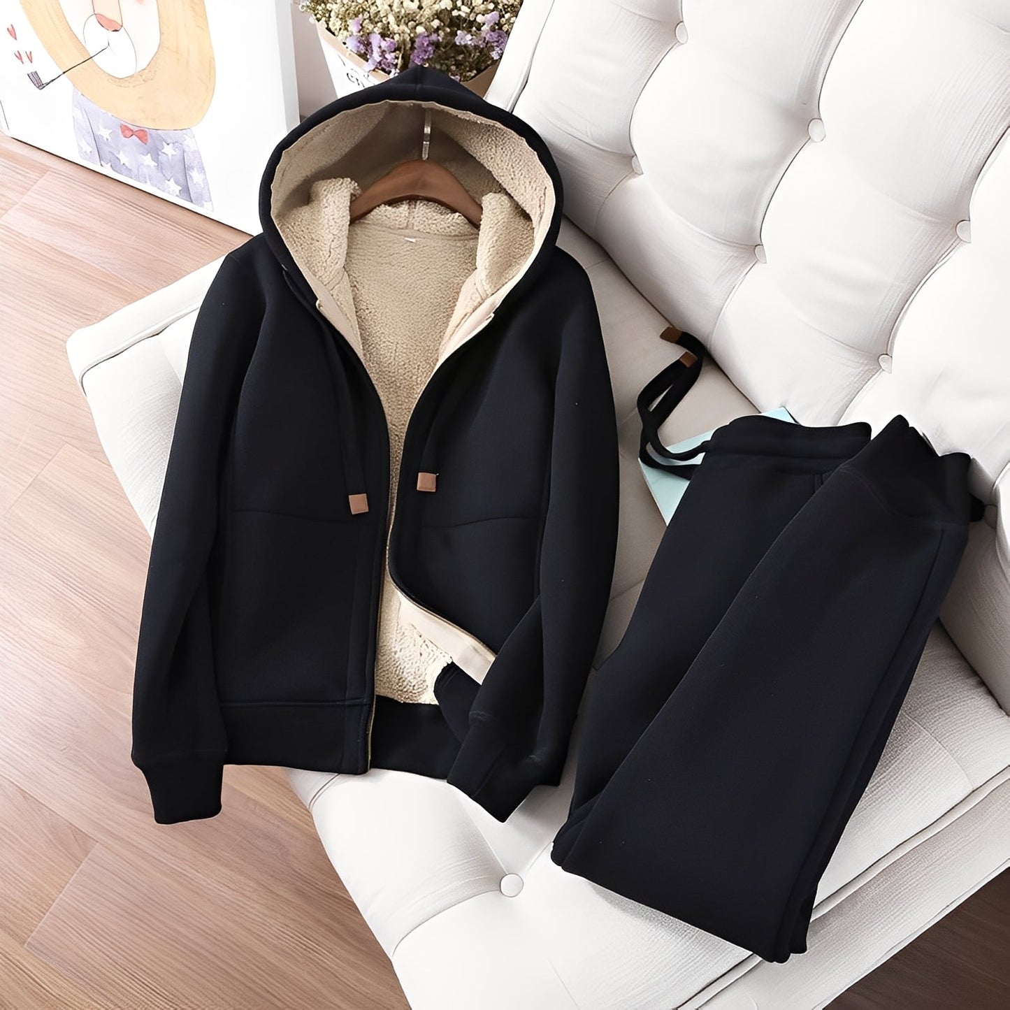 Damen Hoodie Jogginghose Set - Norvielle