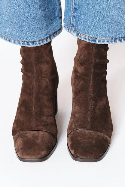 Damen Stiefeletten Blockabsatz Soft