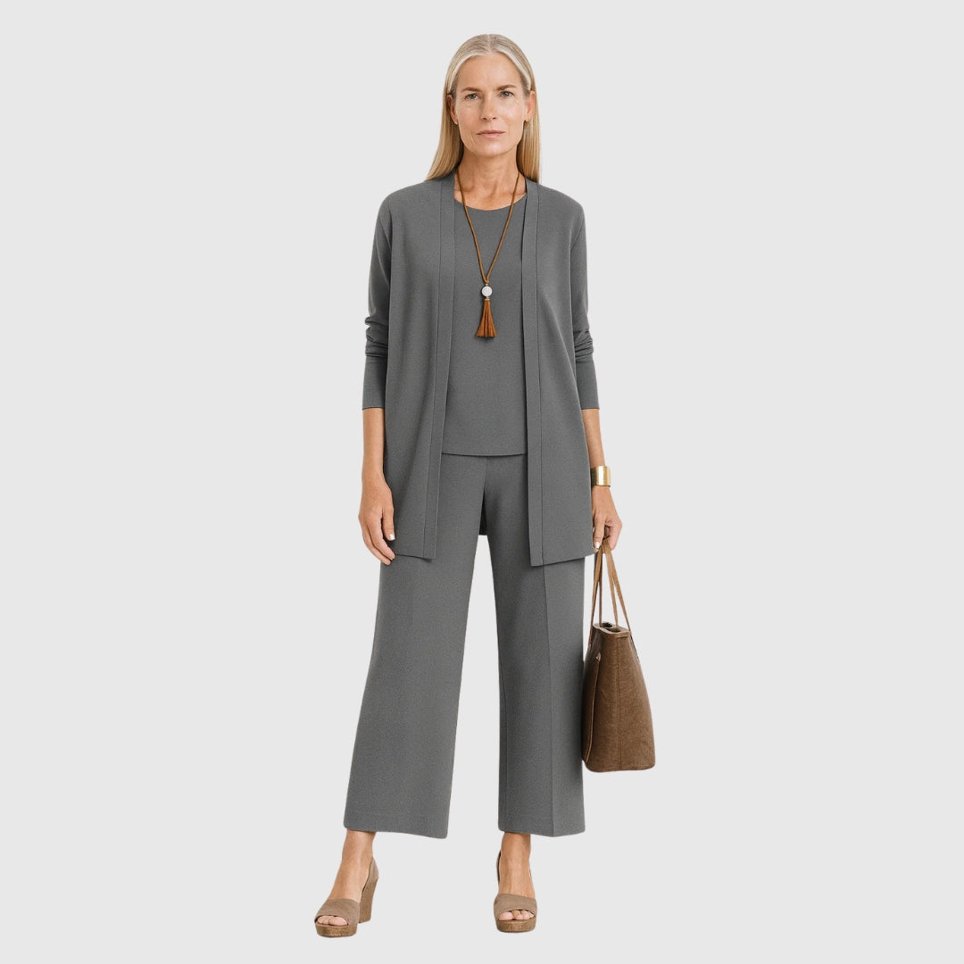 Damen Lounge Set 3-teilig aus Baumwolle - Norvielle