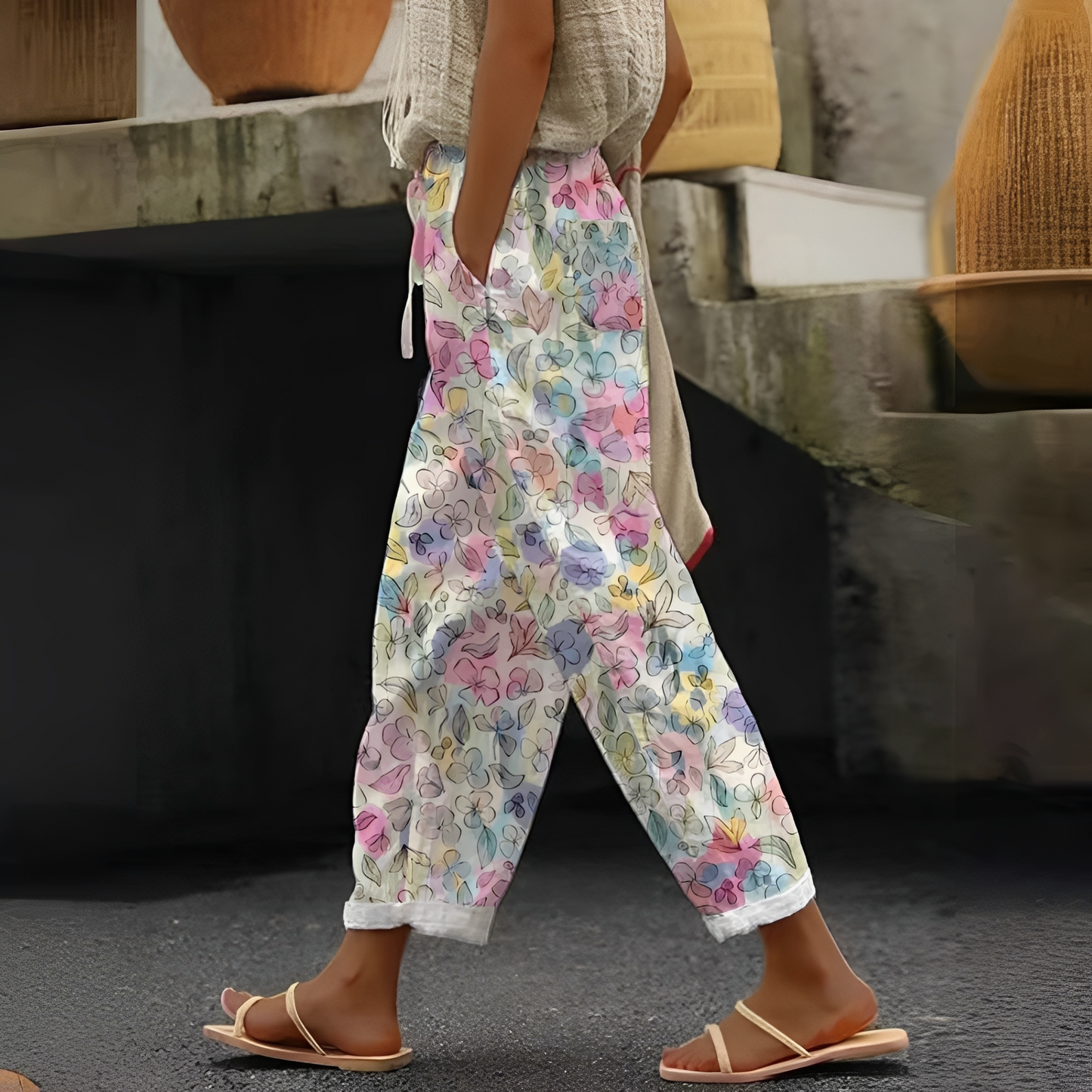 Damenhose mit Taschen Stilvoll