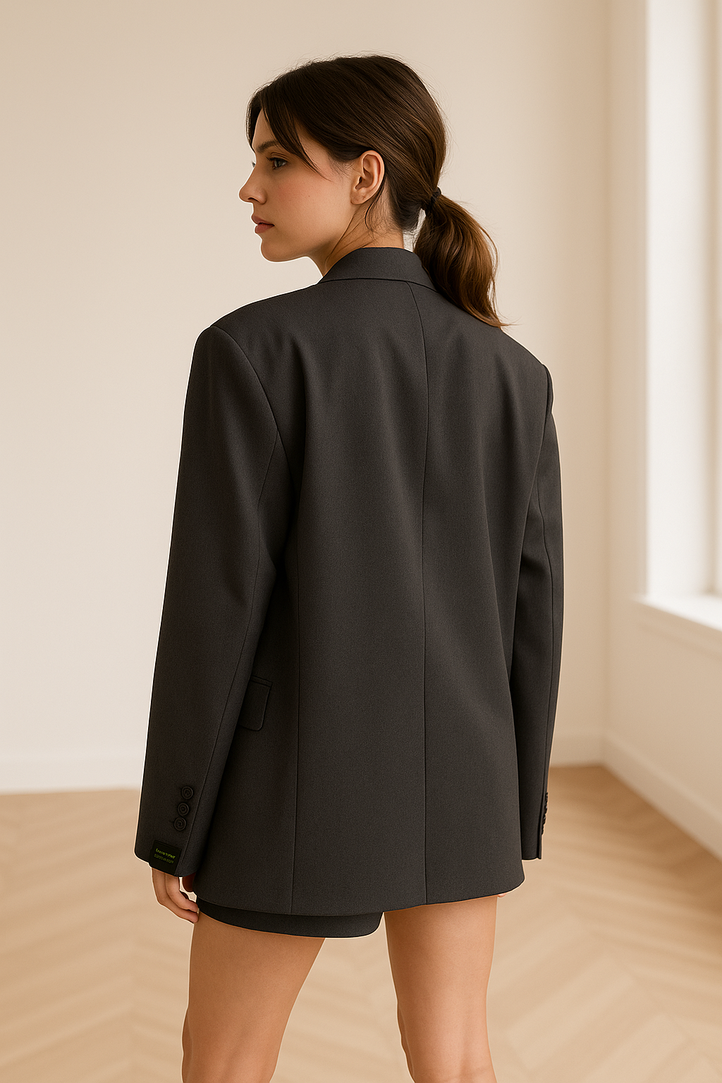 Damen Blazer Weite Passform Klarer Schnitt