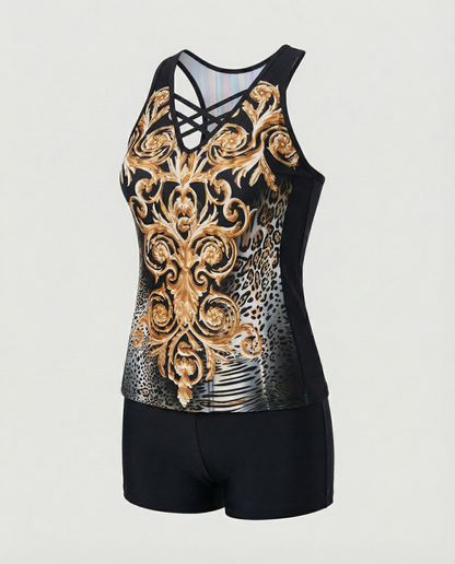 Eleganter Damen Tankini Badeanzug