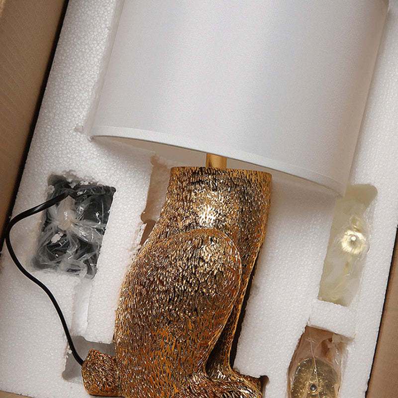 Kaninchen Tischlampe Gold Designer Leuchte