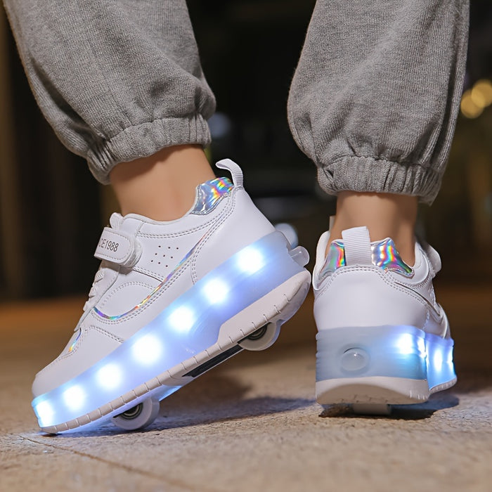 Kinder Lichtroller Sneaker Leuchtschuh Farbenfroh