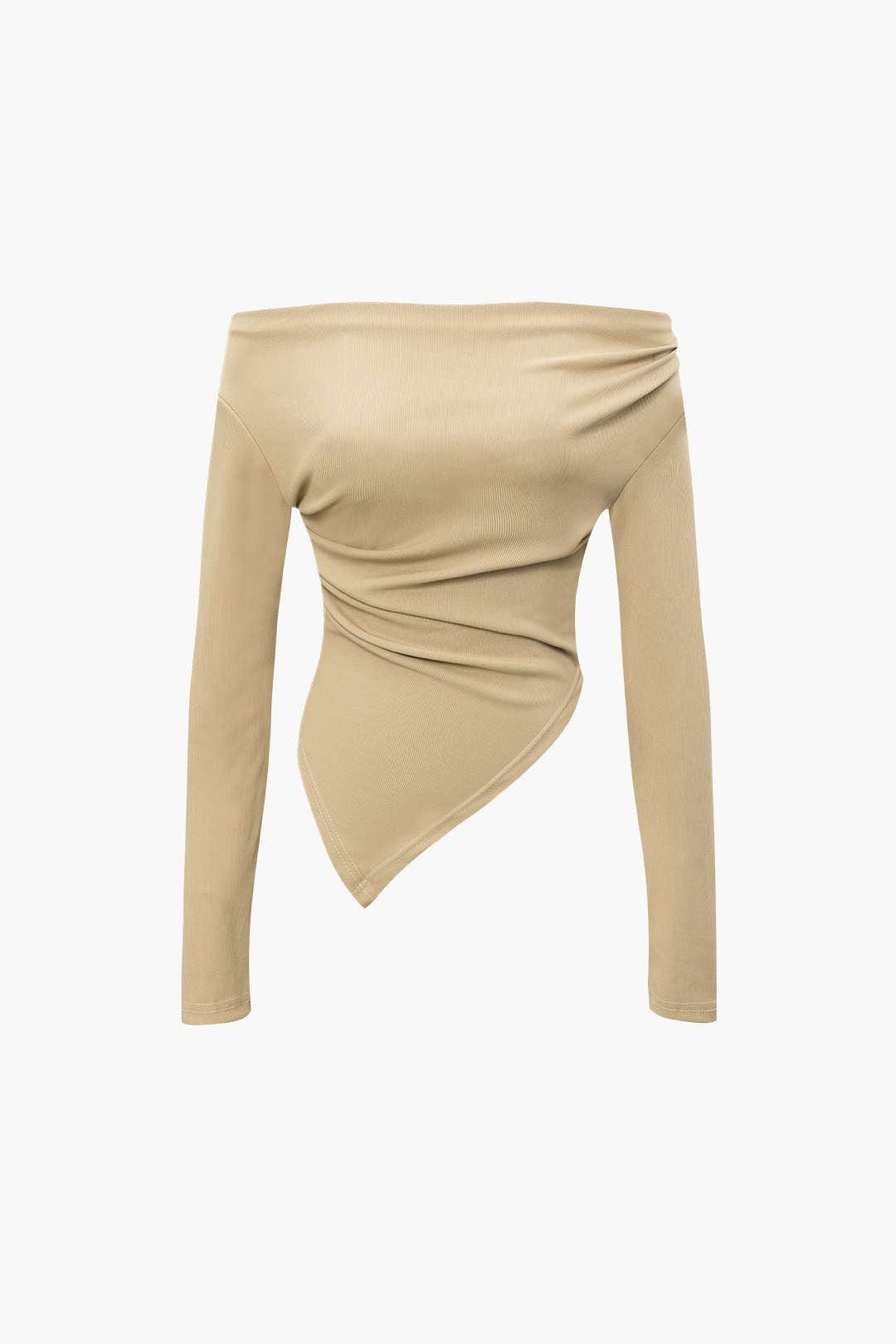 Damen Zweiteiler-Set Asymmetrisches Oberteil Weite Hose