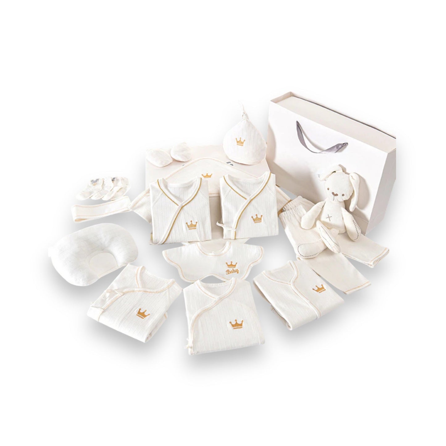 Baby Erstausstattungs-Set 100% Bio-Baumwolle Hypoallergen