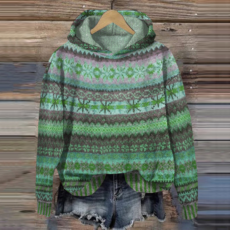 Norvielle Damen Norwegerpullover Wärme Isoliert