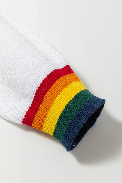 Weihnachtspullover Bunt Regenbogenfarben