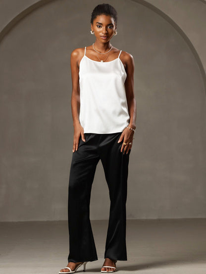 Norvielle Damen Seiden-Camisole Spaghettiträger