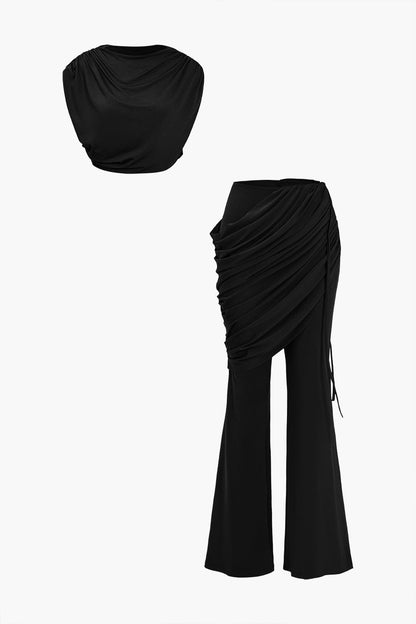 Damen Zweiteiler-Set Elegantes Drapieren