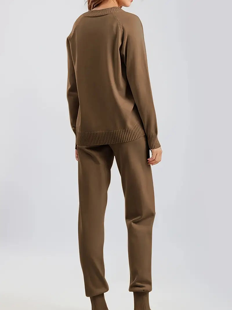Damen Zweiteiliges Set Langärmlig