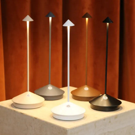 Elegante LED Tischlampe Warmweiß Kabellos Dimmbar
