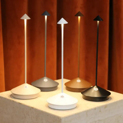 Elegante LED Tischlampe Warmweiß Kabellos Dimmbar