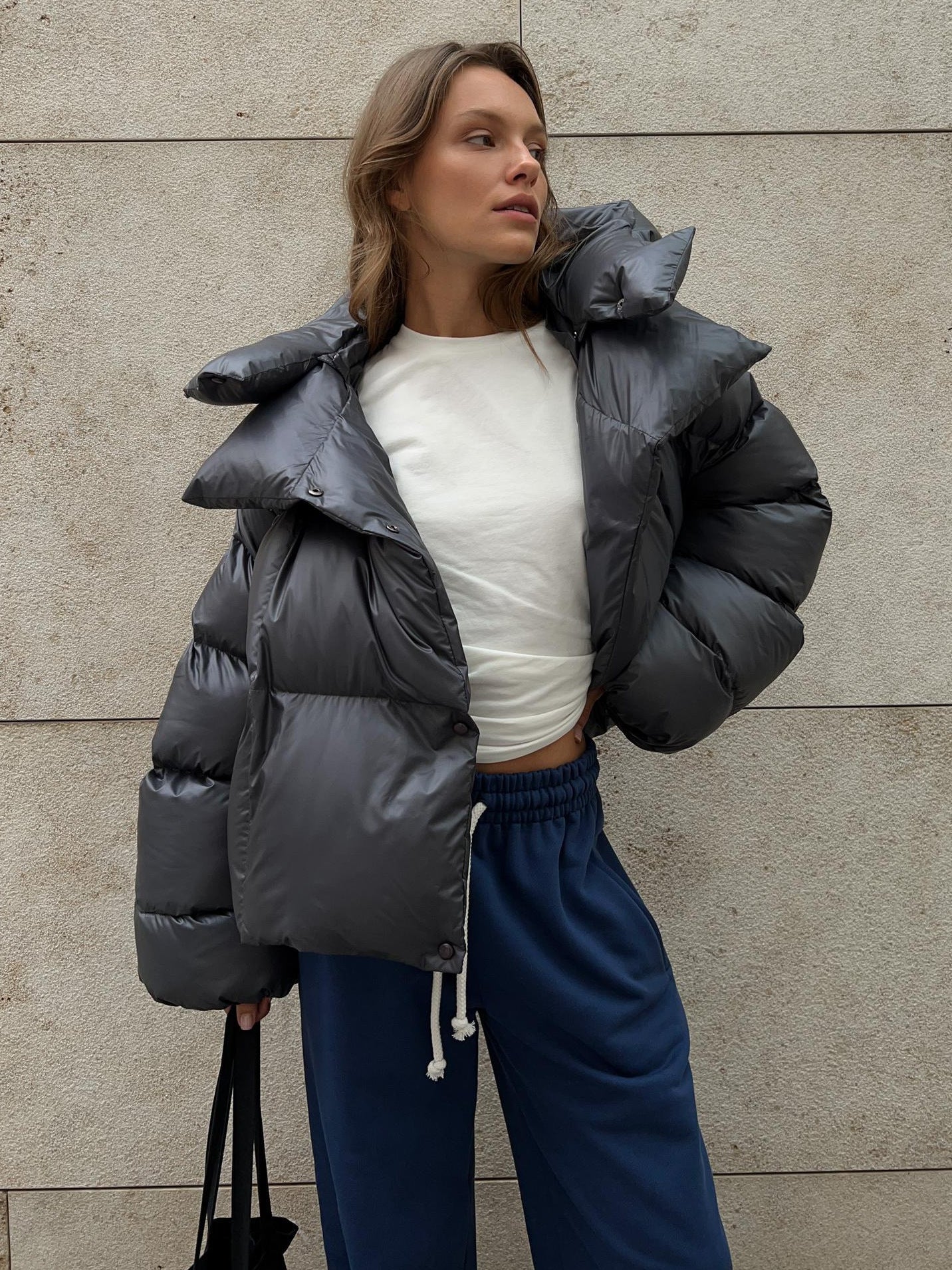 Damen Winterjacke Gepolstert Warm - Norvielle