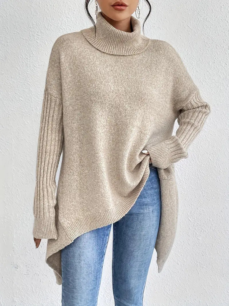 Brigitte Damen Rollkragenpullover Lang
