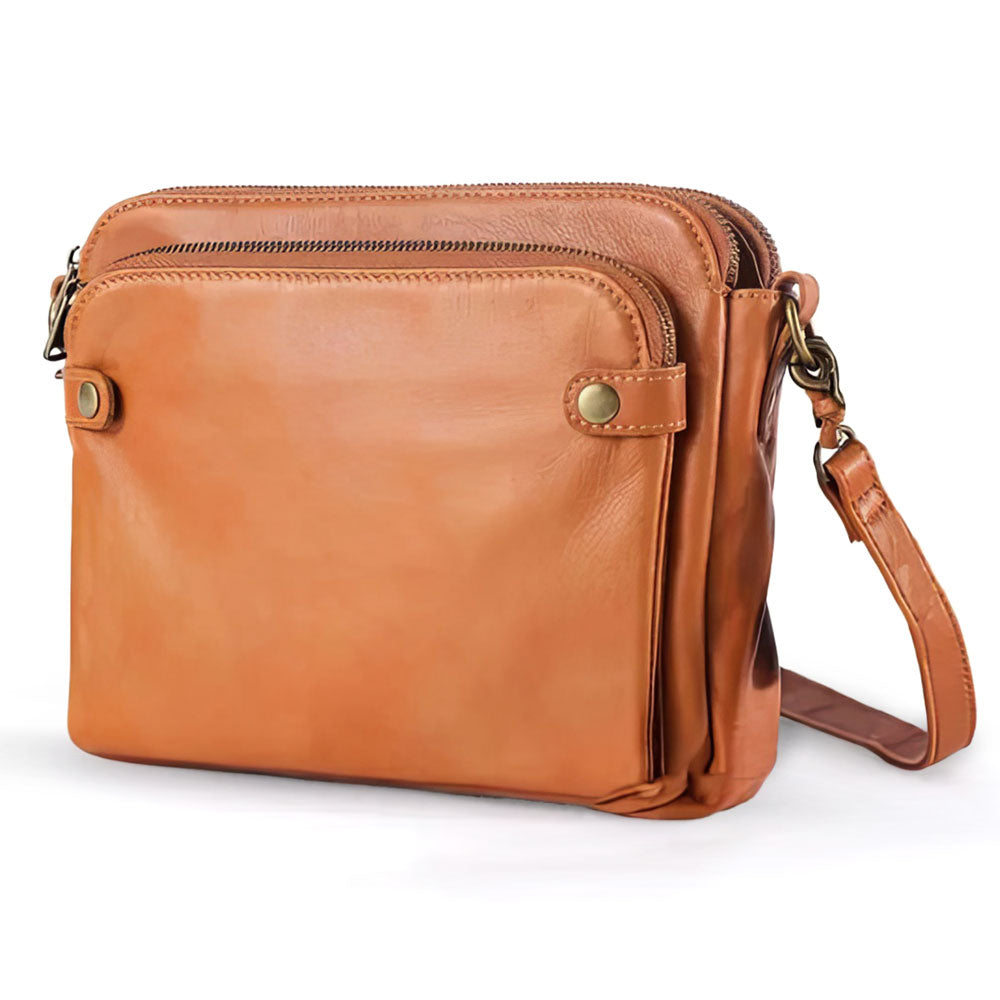 Elegante Damenhandtasche Lederoptik Schwarz - Norvielle