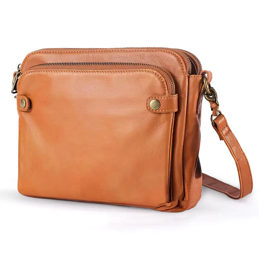 Elegante Damenhandtasche Lederoptik Schwarz - Norvielle