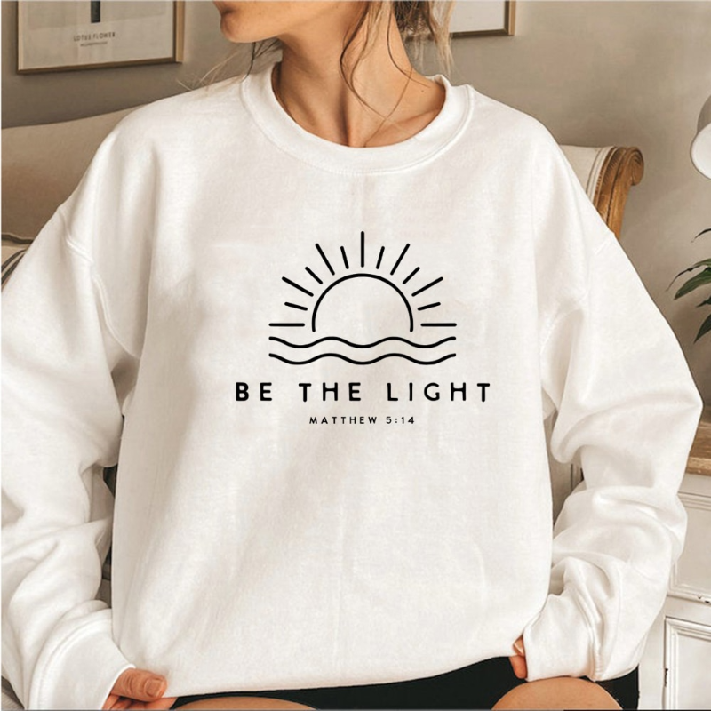 Norvielle Damen Pullover Be The Light