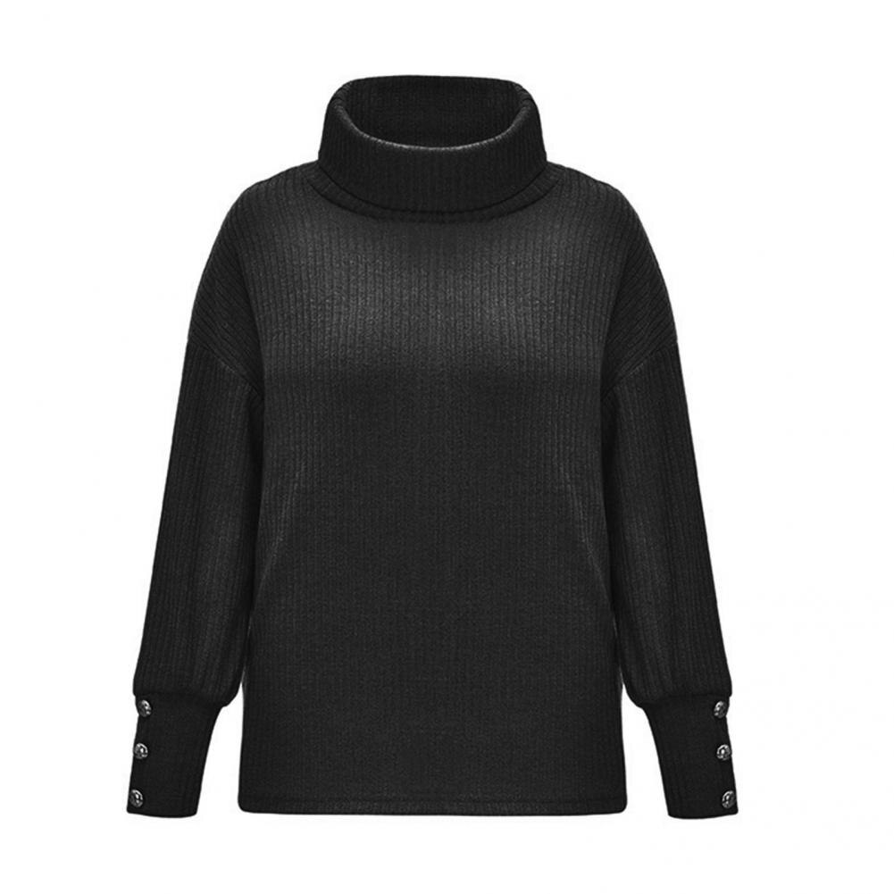 Norvielle Damen Oversize Pullover Rollkragen