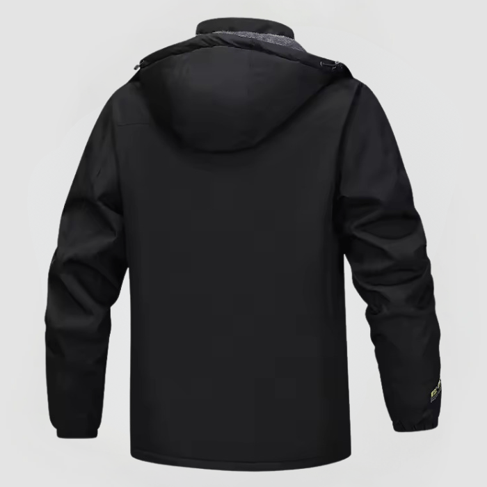 Herren Winterjacke mit Kapuze und Reißverschluss
