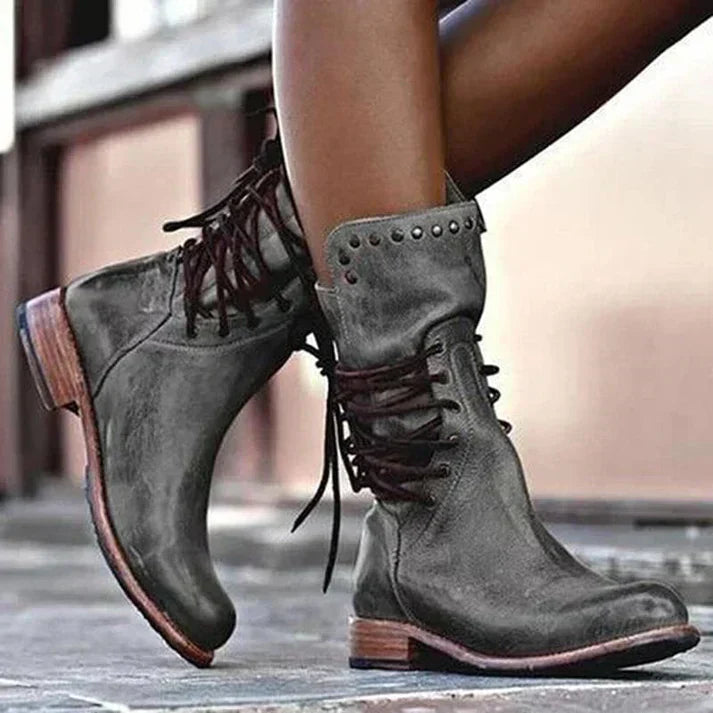 Damen Winterstiefel Reißverschluss Klassische Stiefeletten