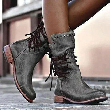 Damen Winterstiefel Reißverschluss Klassische Stiefeletten