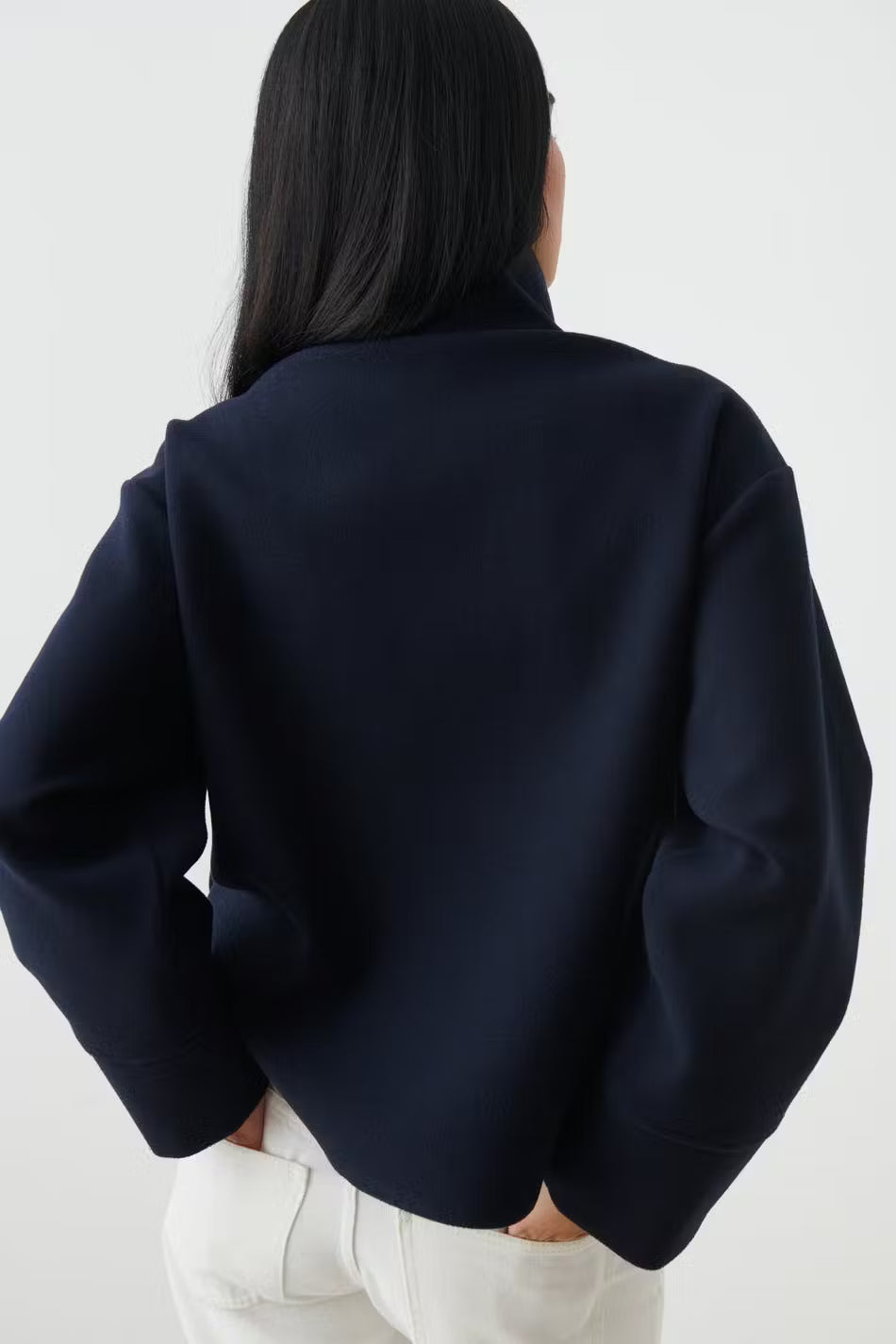 Damen Kurzjacke Stehkragen Elegant