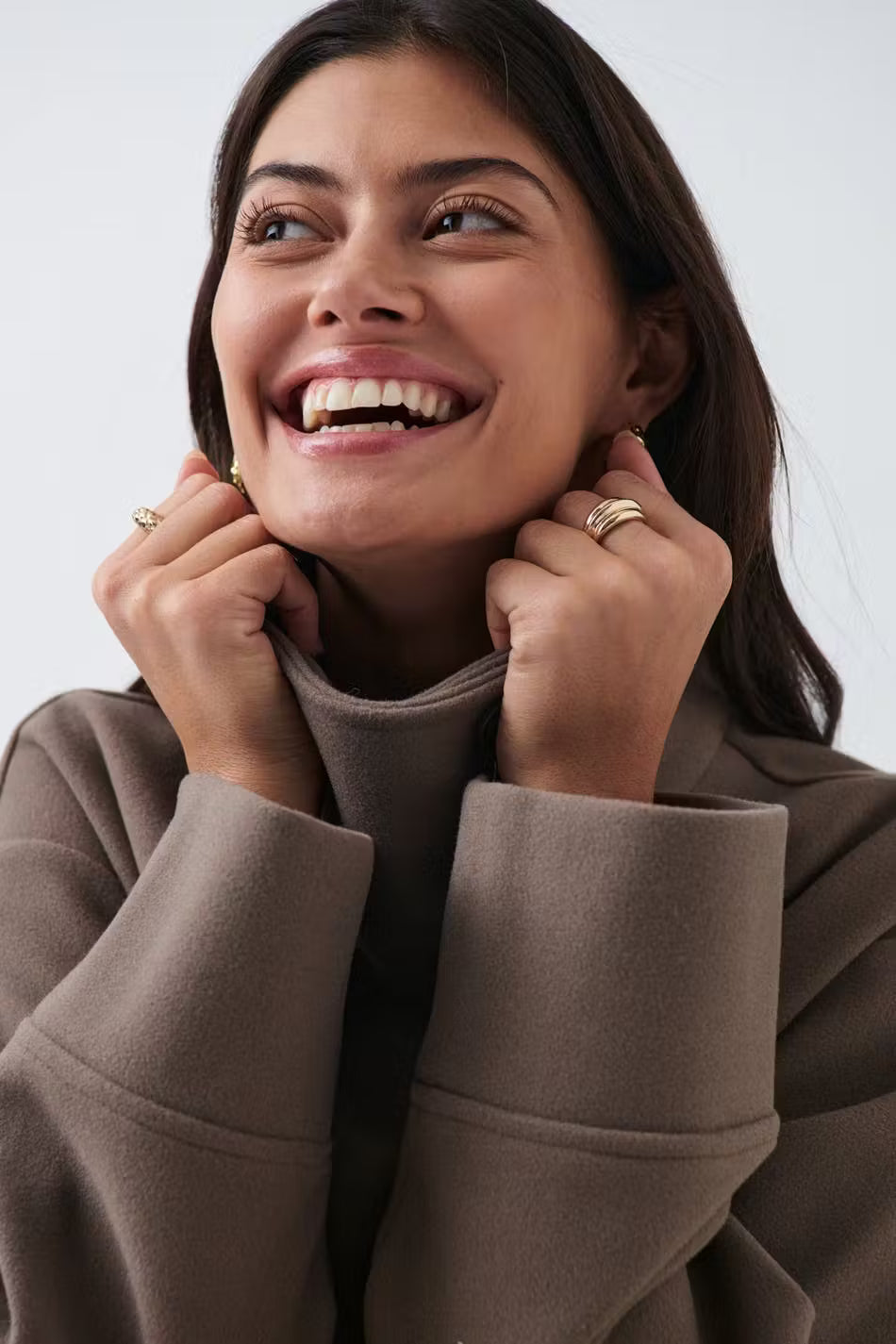 Damen Kurzjacke Stehkragen Elegant