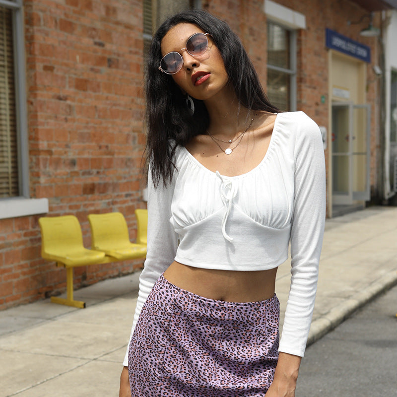 Damen Crop Raffungen Norvielle
